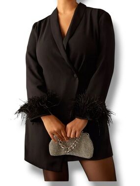 Vineet Bahl x Anthropologie Blazer Dress Black Size 1X